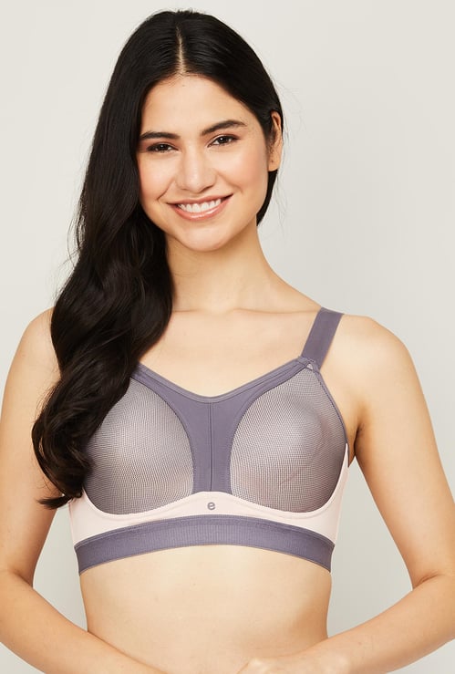 ENAMOR Women Colourblocked Balconette Non-Padded Non-Wired Bra