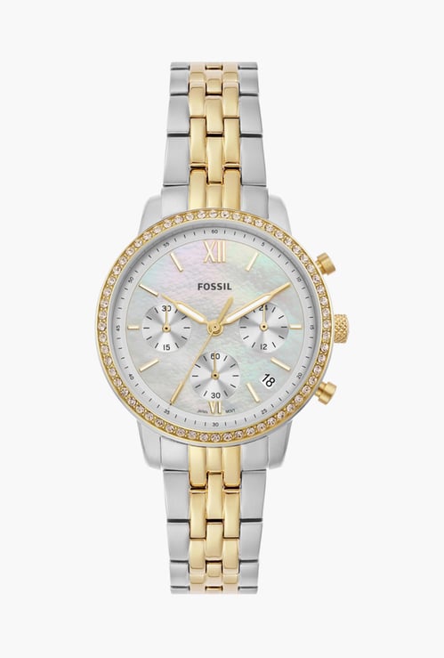FOSSIL Neutra Women Colourblocked Stainless Steel Strap Chronograph Watch - ES5216I