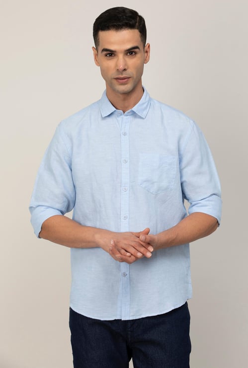 CODE Men Solid Slim Fit Casual Shirt