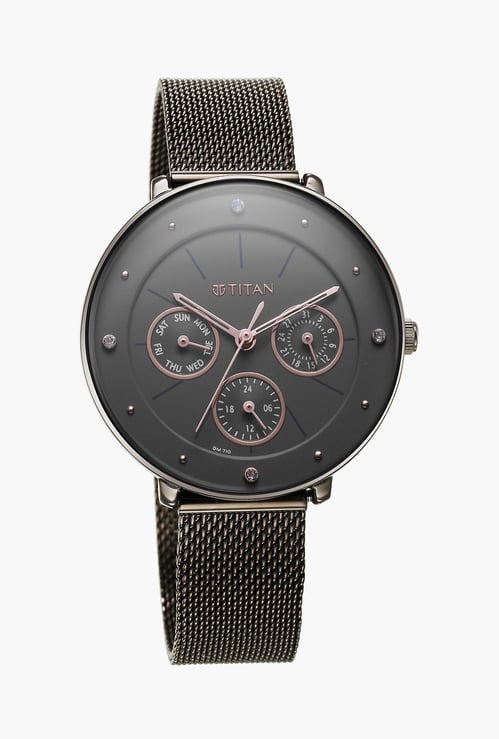 TITAN Women Solid Chronograph Watch with Mesh Strap - 2651QM01