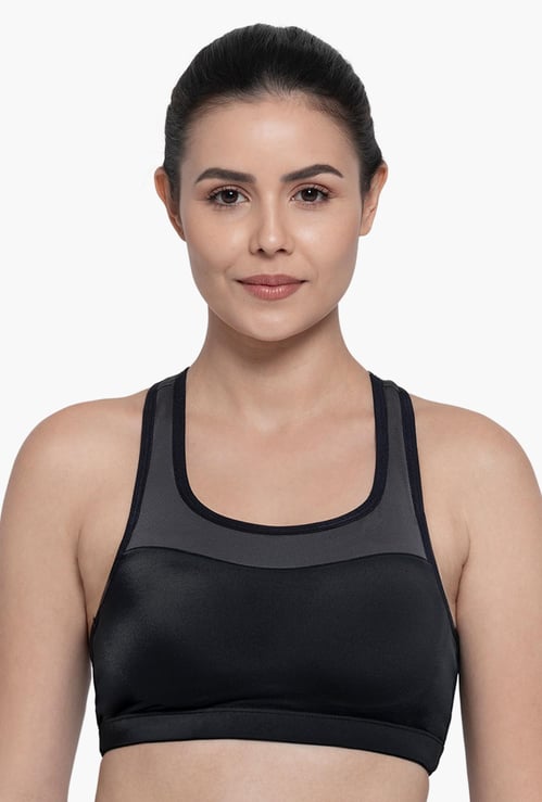 AMANTE Solid Padded Sports Bra