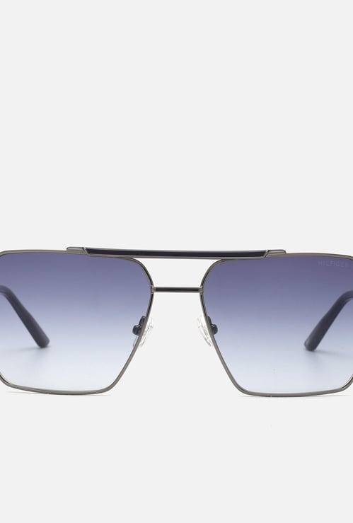 TOMMY HILFIGER Men Solid UV-Protected Geometric Sunglasses - TH2618C2GUNBLBL61S