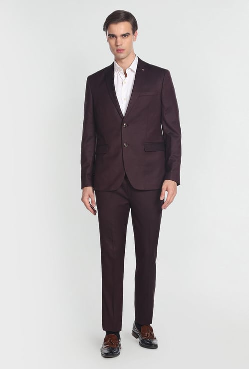 ARROW Men Solid Regular Fit Two Piece Suit
