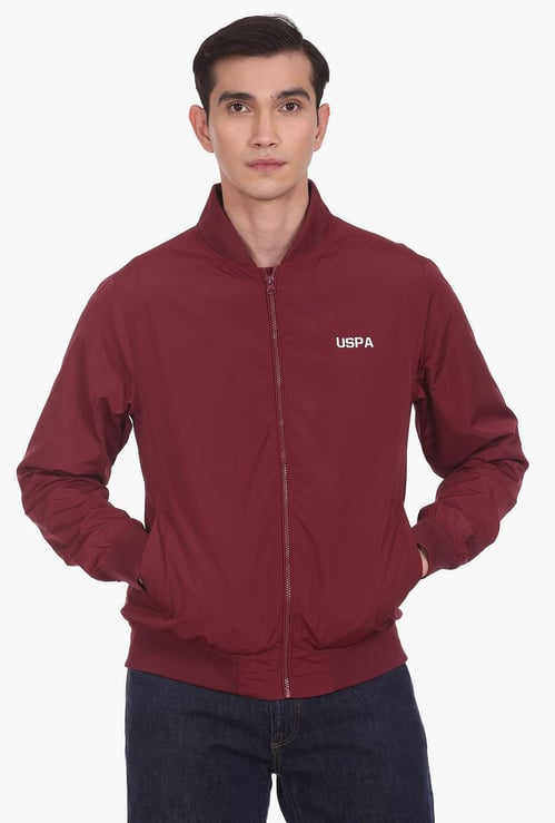 U.S. POLO ASSN. Men Solid Bomber Jacket