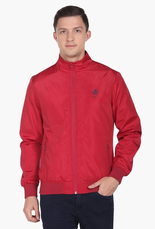 U.S. POLO ASSN. Men Solid High Neck Jacket