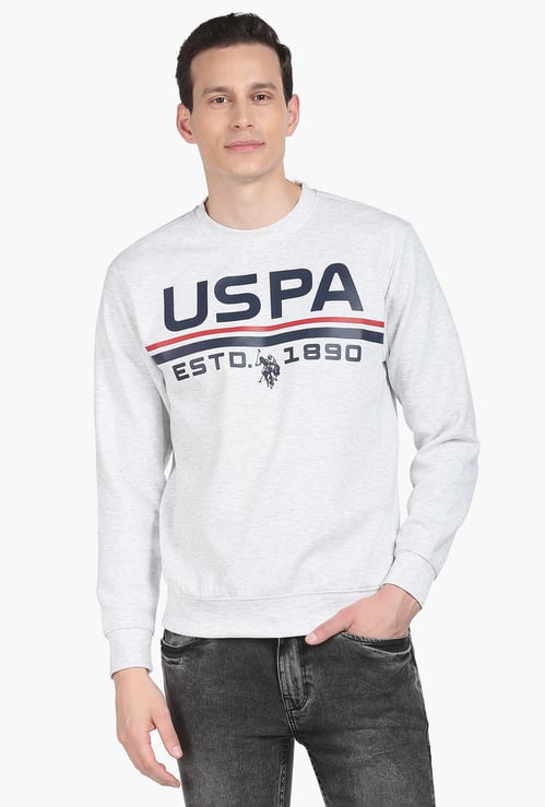 U.S.POLO ASSN. Men Printed Pullover Sweatshirt
