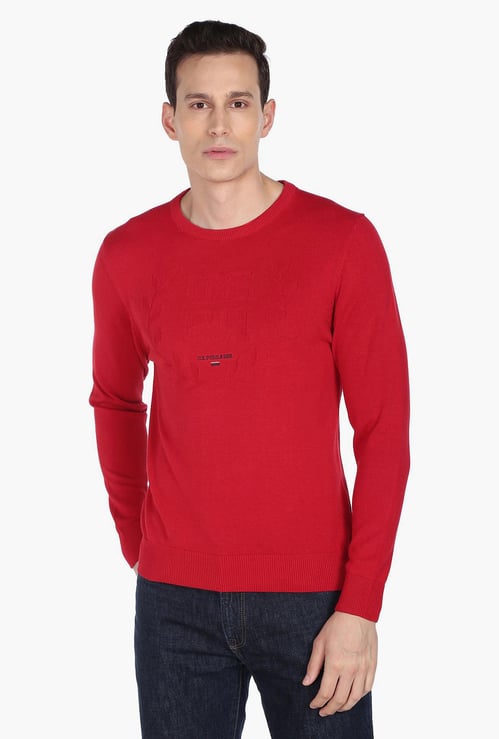 U.S. POLO ASSN. Men Full Sleeves Knit Sweater