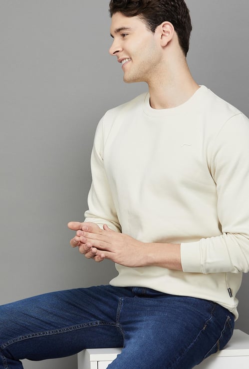 FAME FOREVER Solid Sweatshirt