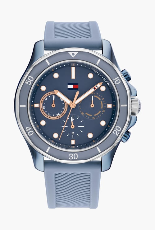 TOMMY HILFIGER Women Chronograph Watch with Silicone Strap- TH1782571