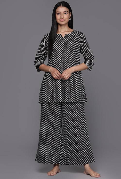 LIBAS Women Printed Loungewear Set