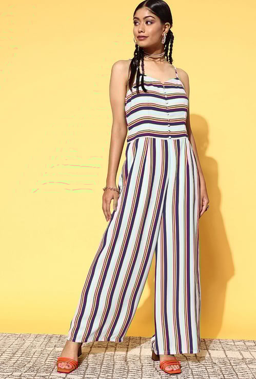 LIBAS Women Striped Jumpsuit