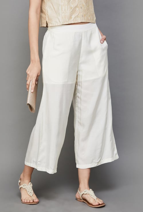 MELANGE Women Solid Palazzos