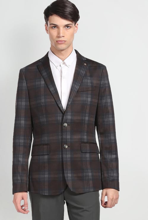 ARROW Men Checked Regular Fit Blazer