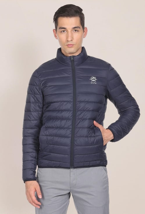 U.S. POLO ASSN. Men Solid Quilted Jacket