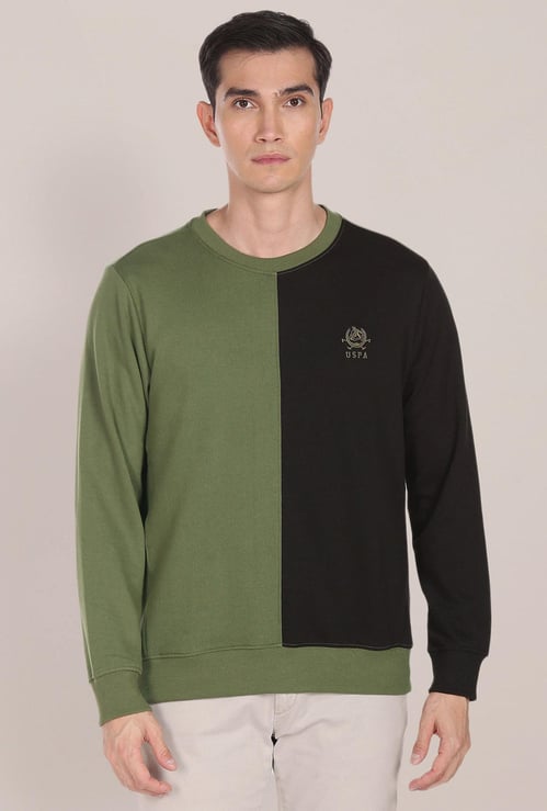 U.S. POLO ASSN. Men Colorblocked Sweatshirt