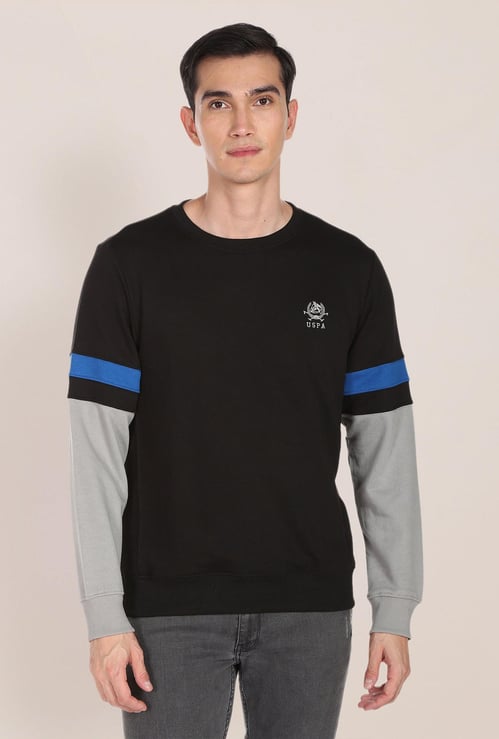 U.S. POLO ASSN. Men Colourblocked Sweatshirt