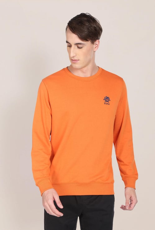 U.S.POLO ASSN. Men Solid Sweatshirt