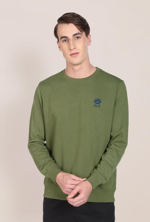 U.S. POLO ASSN. Men Solid Sweatshirt