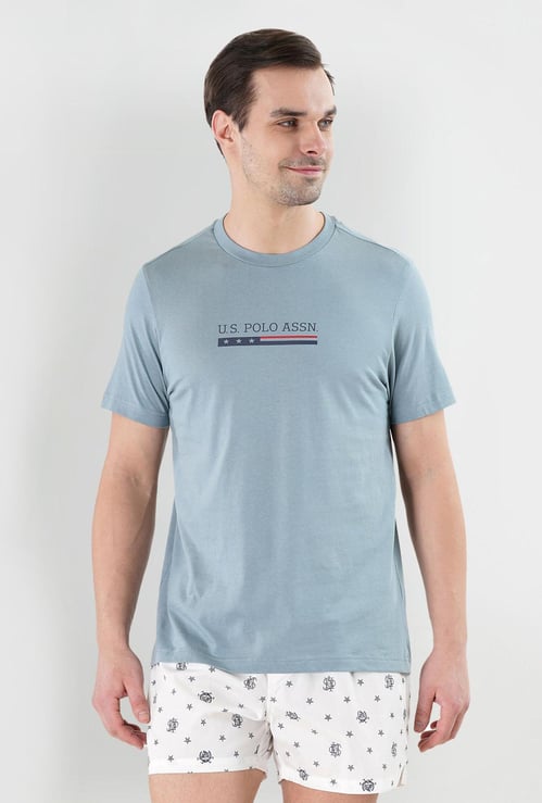 U.S. POLO ASSN. Brand Printed Comfort Fit Lounge T-shirt