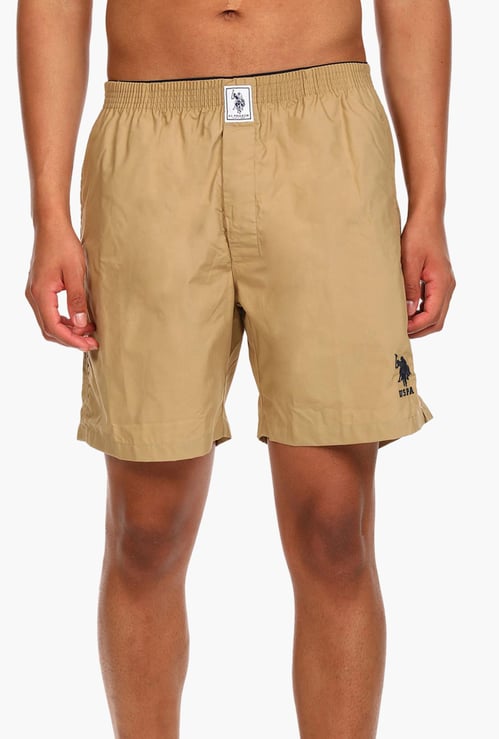 U.S. POLO ASSN. I108 Men Solid Boxers