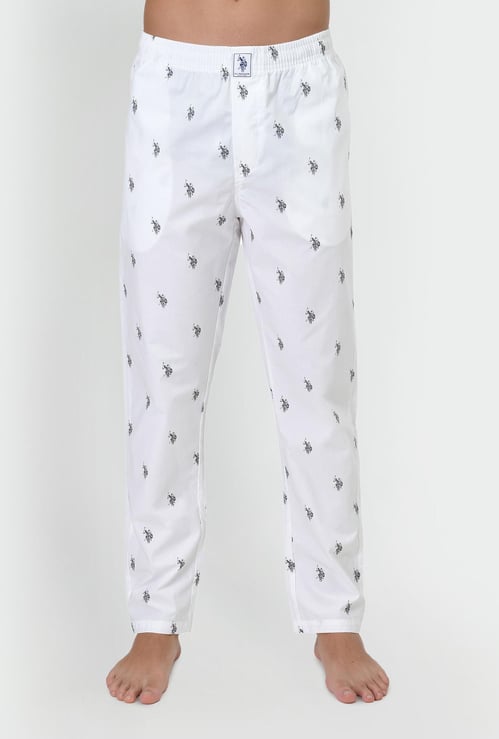 U.S. POLO ASSN. Men Signature Logo Print Cotton Lounge Pants