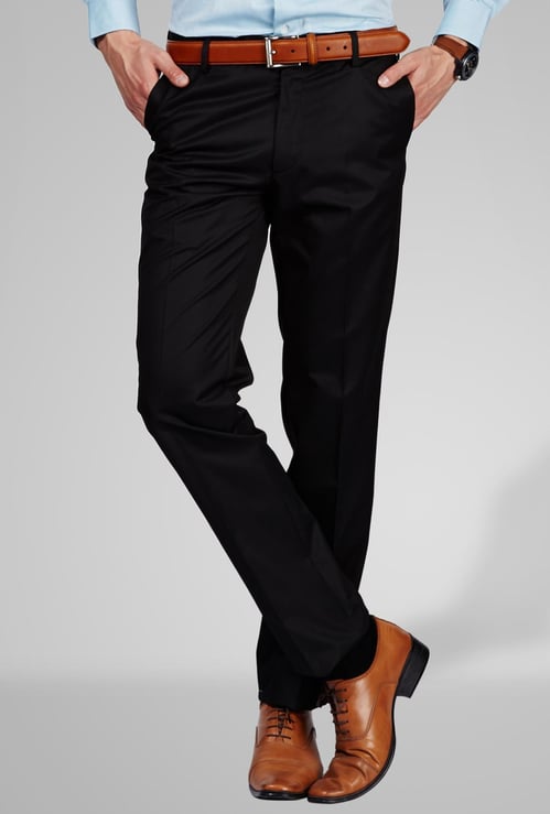 ARROW Slim Fit Formal Flat Front Trousers