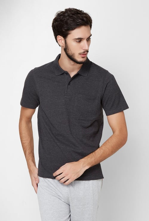 PROLINE Solid Pique Polo Neck T-Shirt
