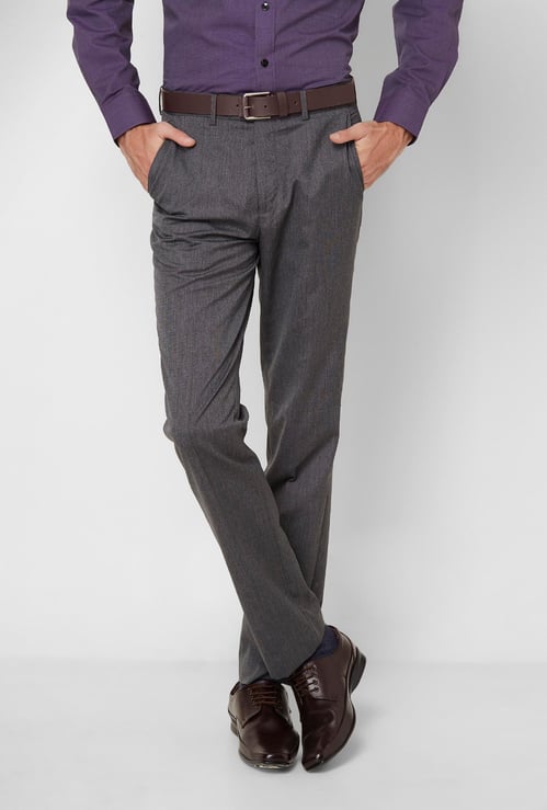 CODE Regular Fit Formal Trousers