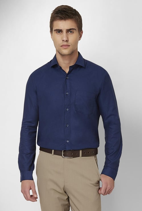 CODE Solid Full Sleeves Shirt