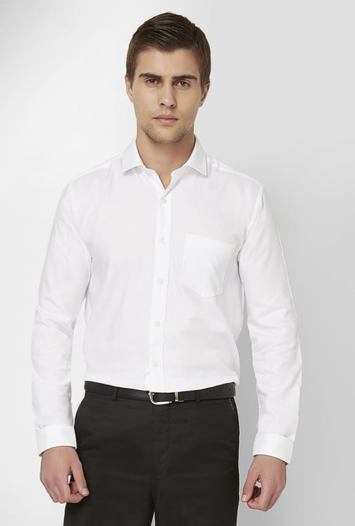 CODE Solid Full Sleeves Shirt