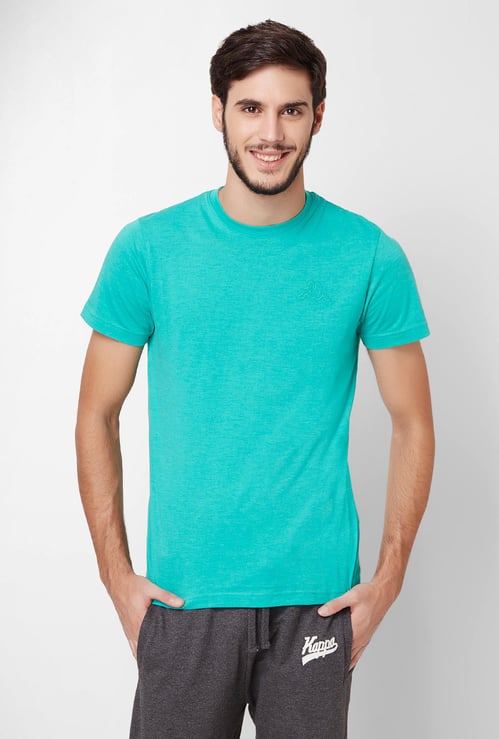 KAPPA Solid Crew Neck Half Sleeves T-Shirt