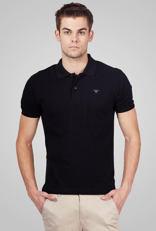 FAME FOREVER Solid Polo T-Shirt