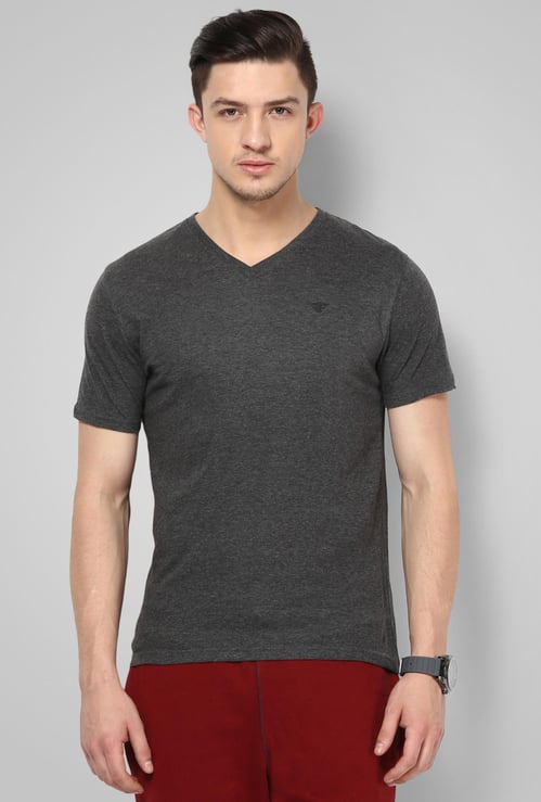 FAME FOREVER V-Neck Solid T-Shirt