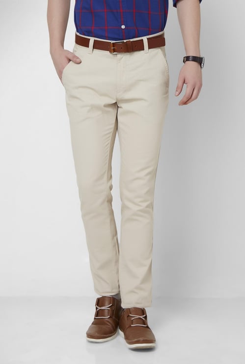 CODE Solid Slim Fit Chinos