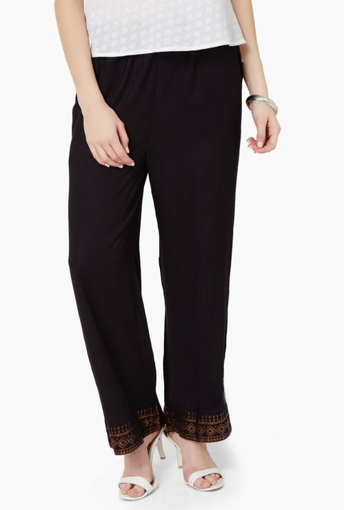MELANGE Printed Hem Pants