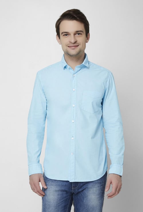 CODE Solid Chest Pocket Shirt