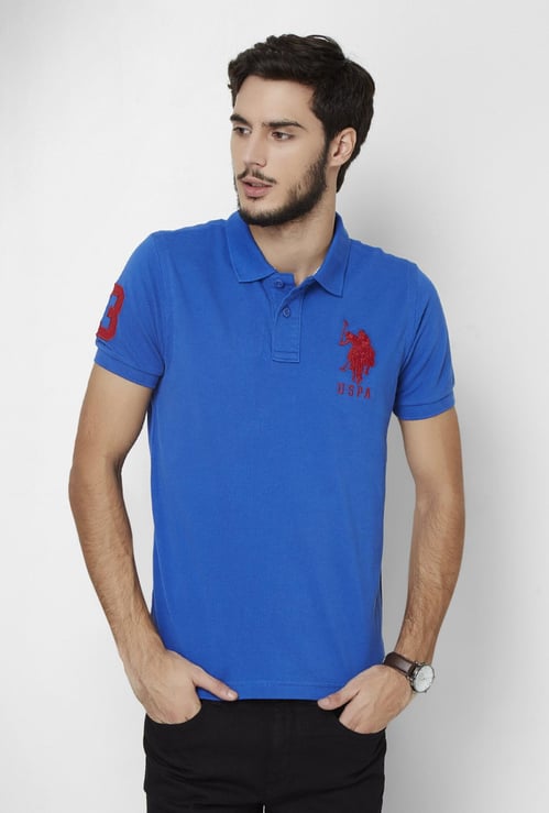 U.S. POLO ASSN. Half Sleeves Slim Fit Polo T- Shirt