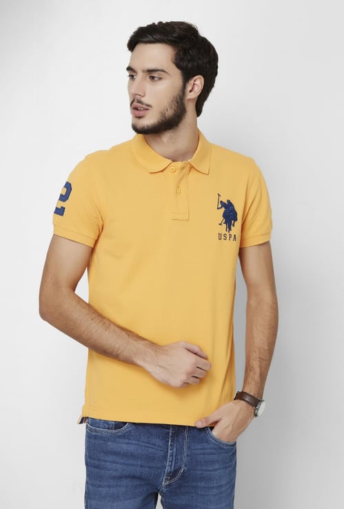 U.S. POLO ASSN. Half Sleeves Slim Fit Polo T- Shirt