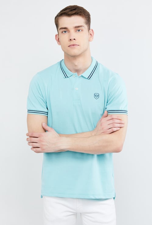 Solid Polo Slim Fit T-shirt