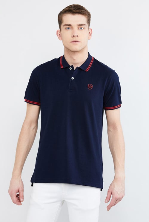 Solid Polo Slim Fit T-shirt