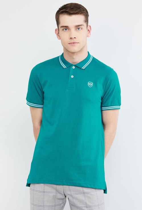 Solid Polo Slim Fit T-shirt