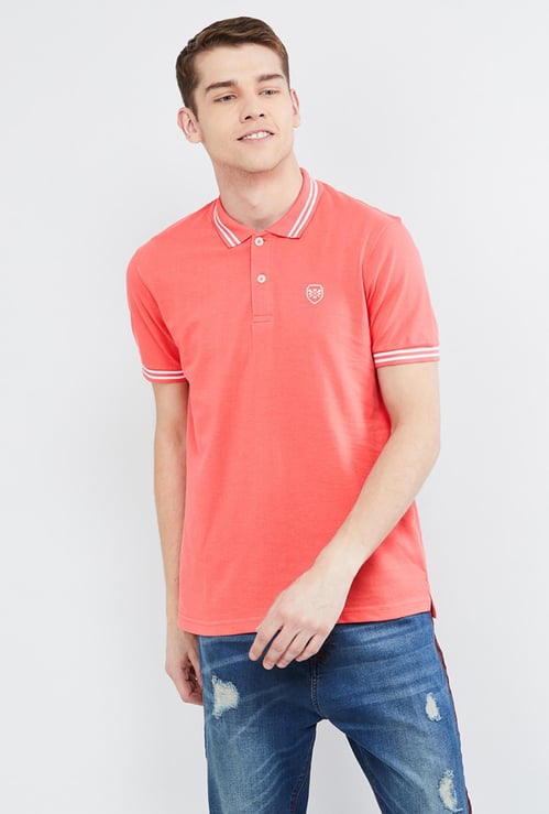 Solid Polo Slim Fit T-shirt