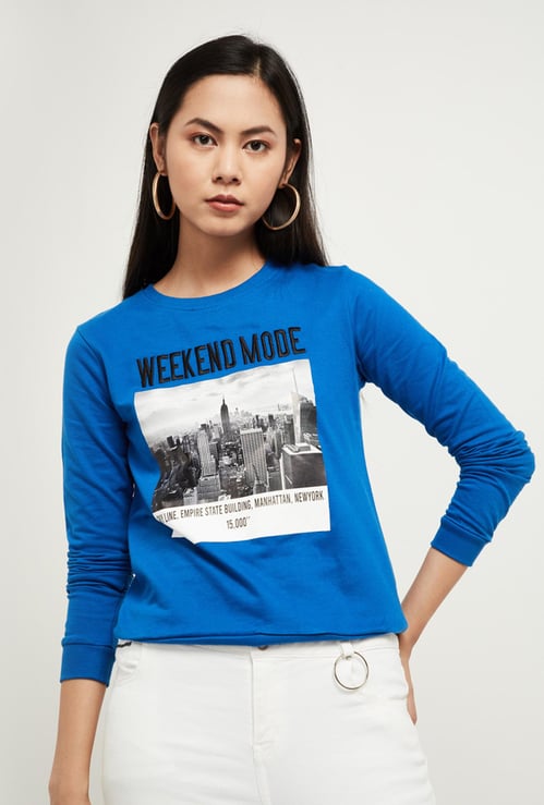 MAX Printed Full-Sleeves Sweatshirt
