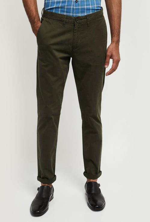 MAX Solid Skinny Fit Chinos