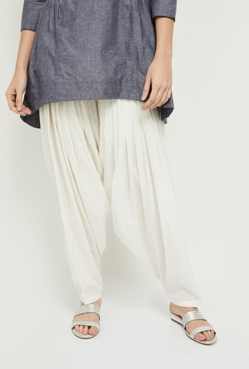 Women Solid Patiala Pants 