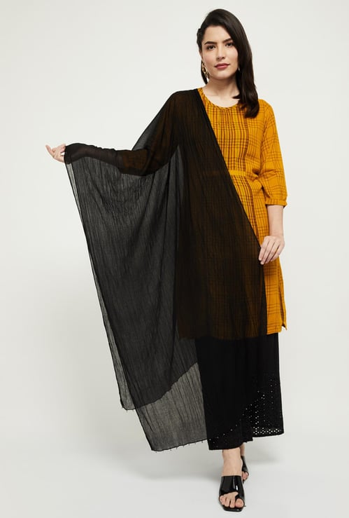 Women Solid Beaded Dupatta 