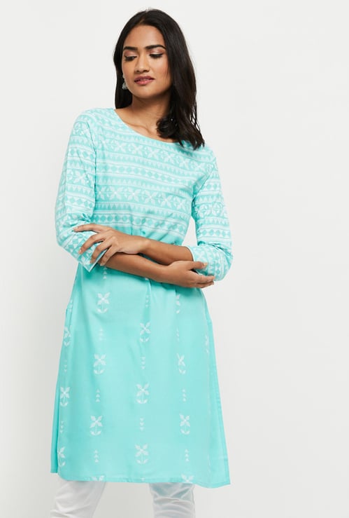 Women Printed Straight Kurta 