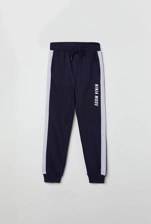 Boys Printed Elasticated Track Pants