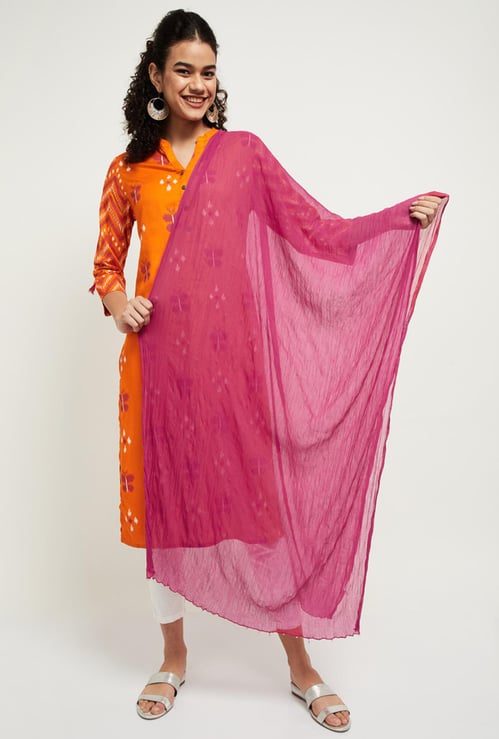 Women Solid Beaded Dupatta 