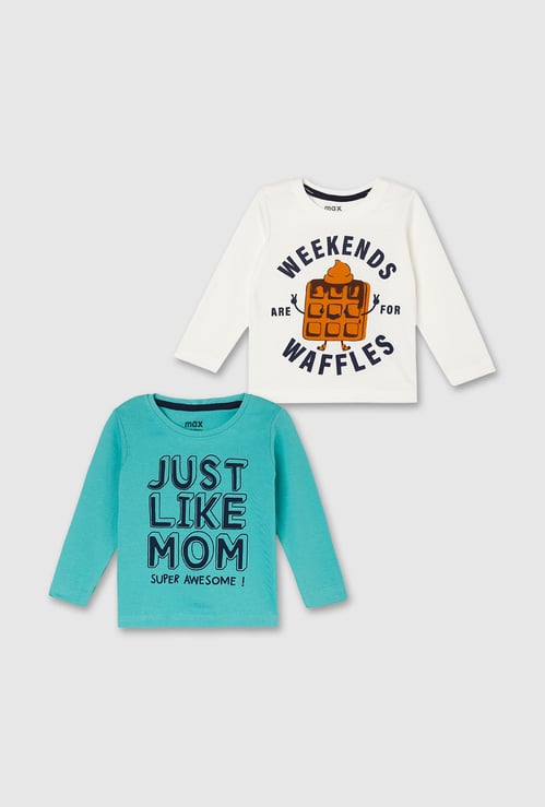 Boys Graphic Printed T-shirt - Pack of 2